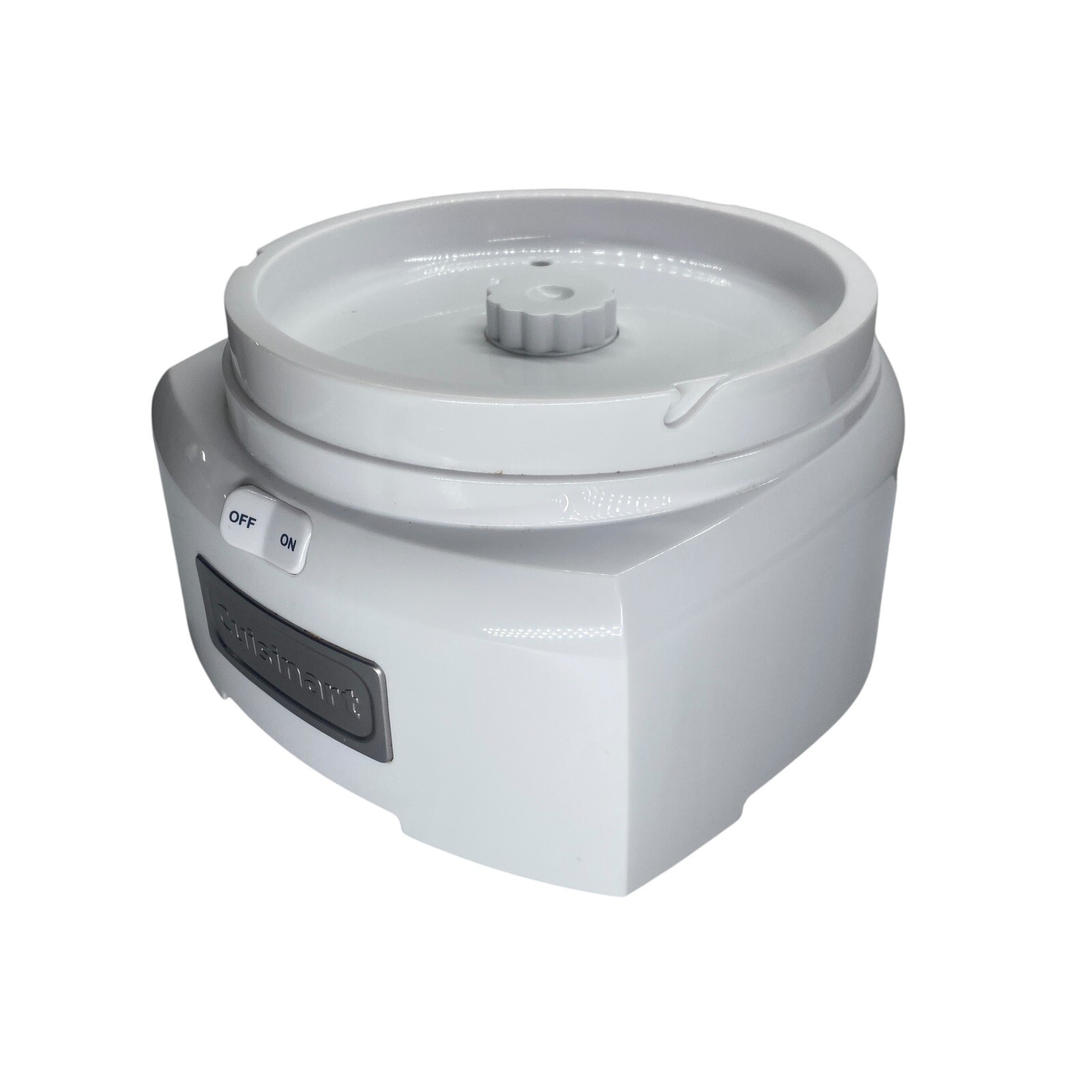 Cuisinart Ice Cream Maker ICE-21PK ICE-21R ICE-MAIN BODY BASE w MOTOR – White
