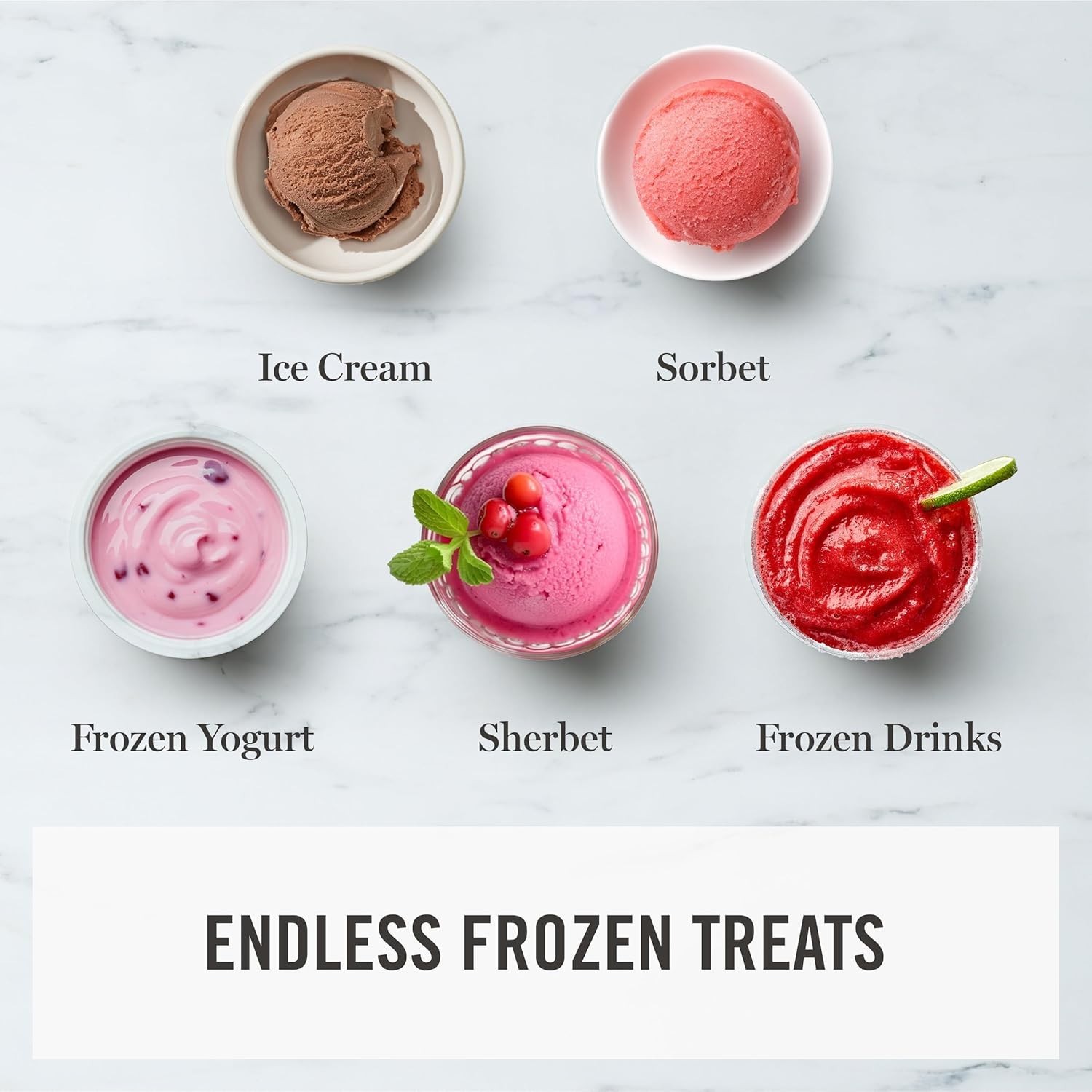 Kitchen Electric Ice Cream Machine: Easy Clean, LED Display