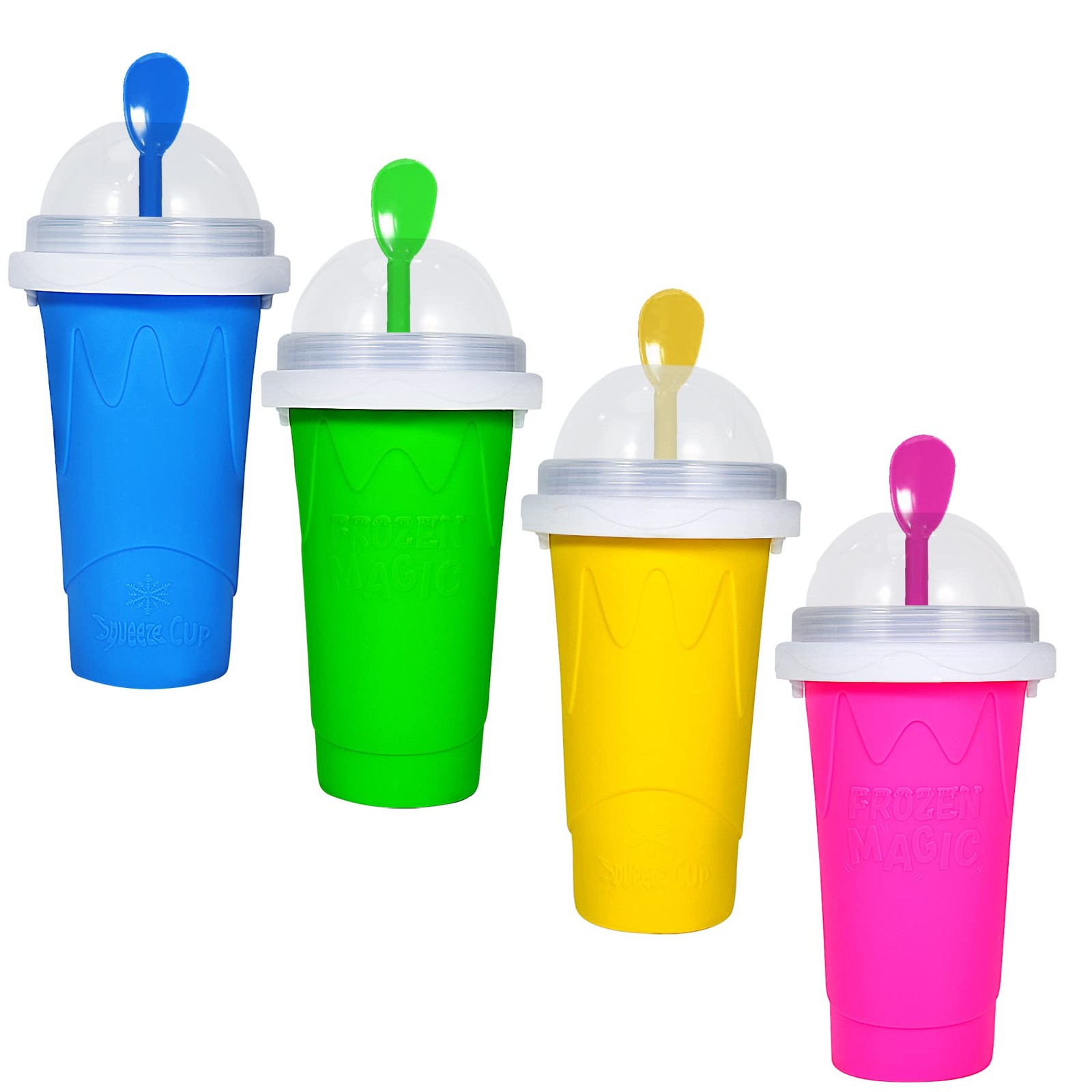 Color Land Slushy Cup, TIK TOK Slushie Maker Cup Frozen 7.1 Ounces, Blue