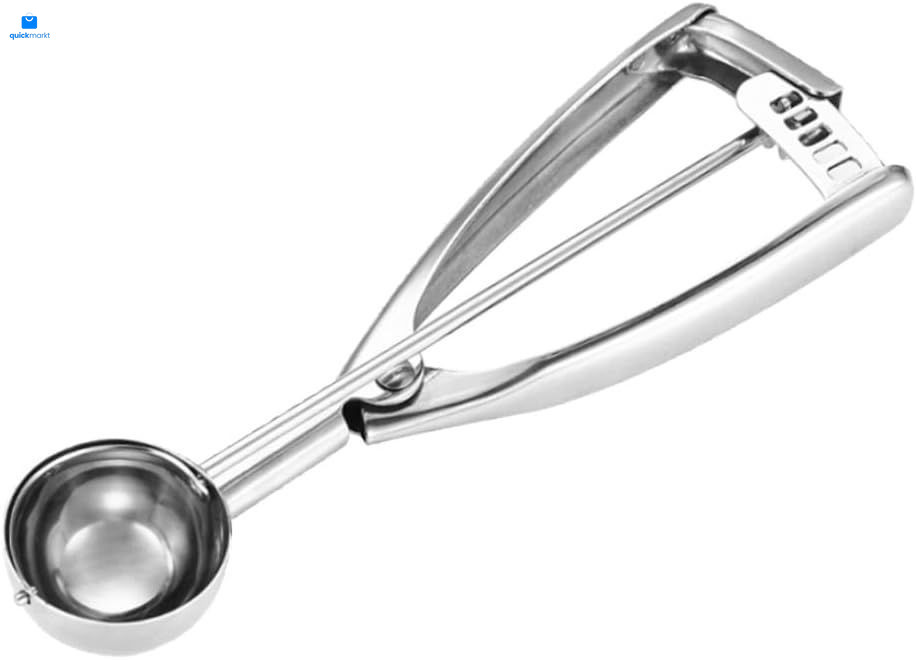 Small Cookie Scoop 1 Tablespoon, Size #60 Dough – 1 Tbsp, Silver