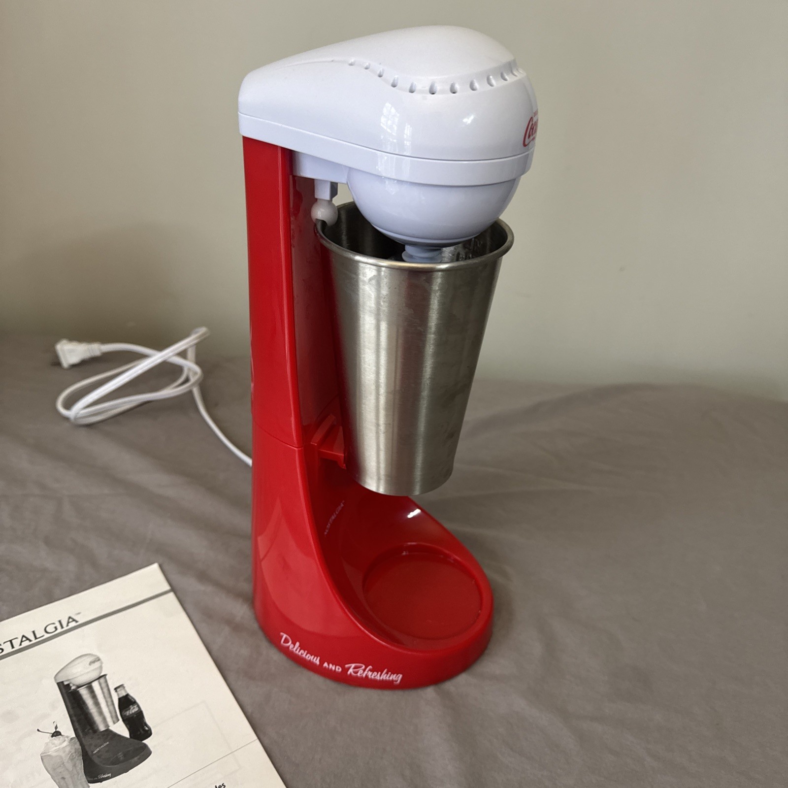NOSTALGIA Coca-Cola Milkshake Maker 2-Speed Limited Edition