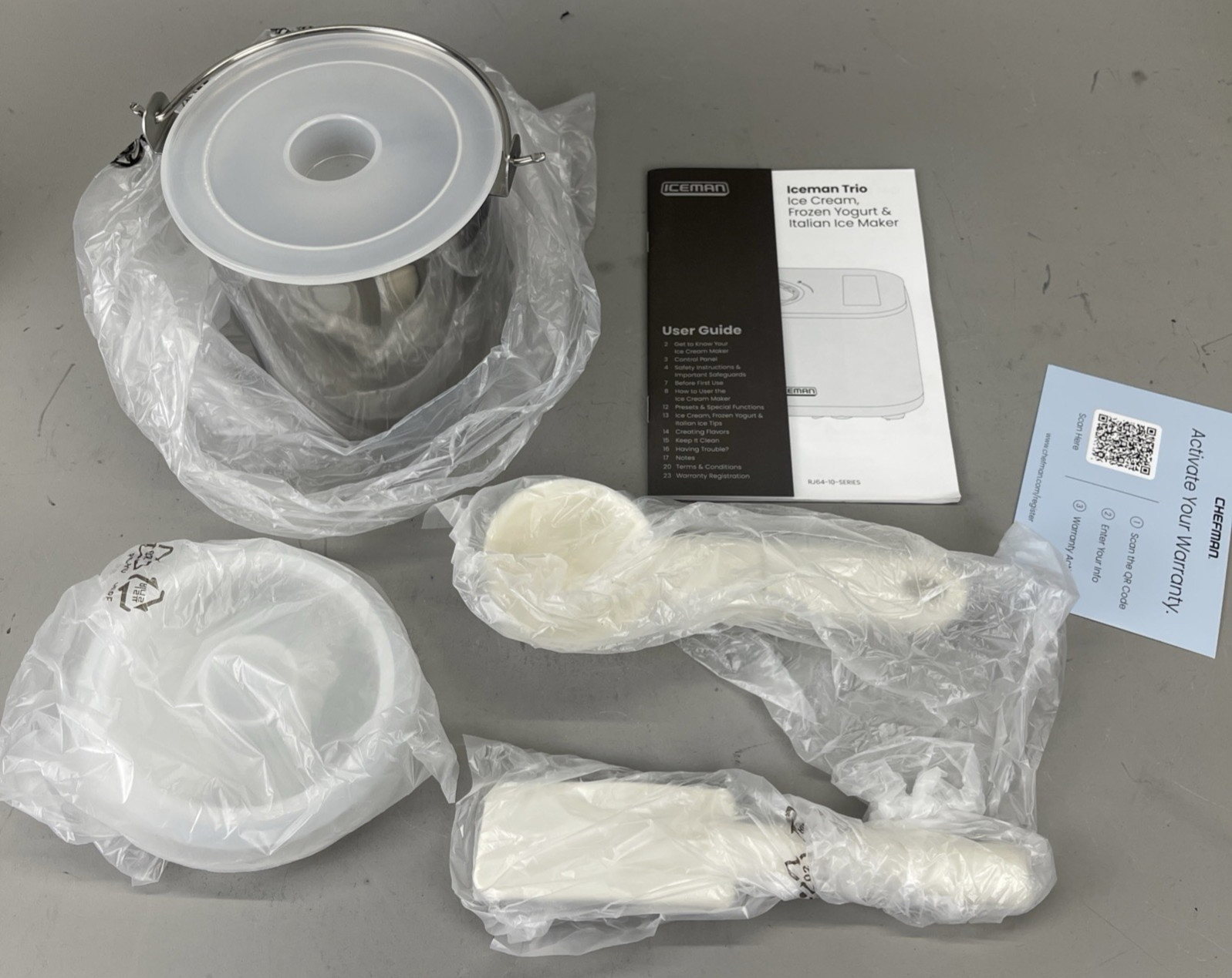 Iceman Trio Ice Cream Frozen Yogurt & Italian Ice Maker