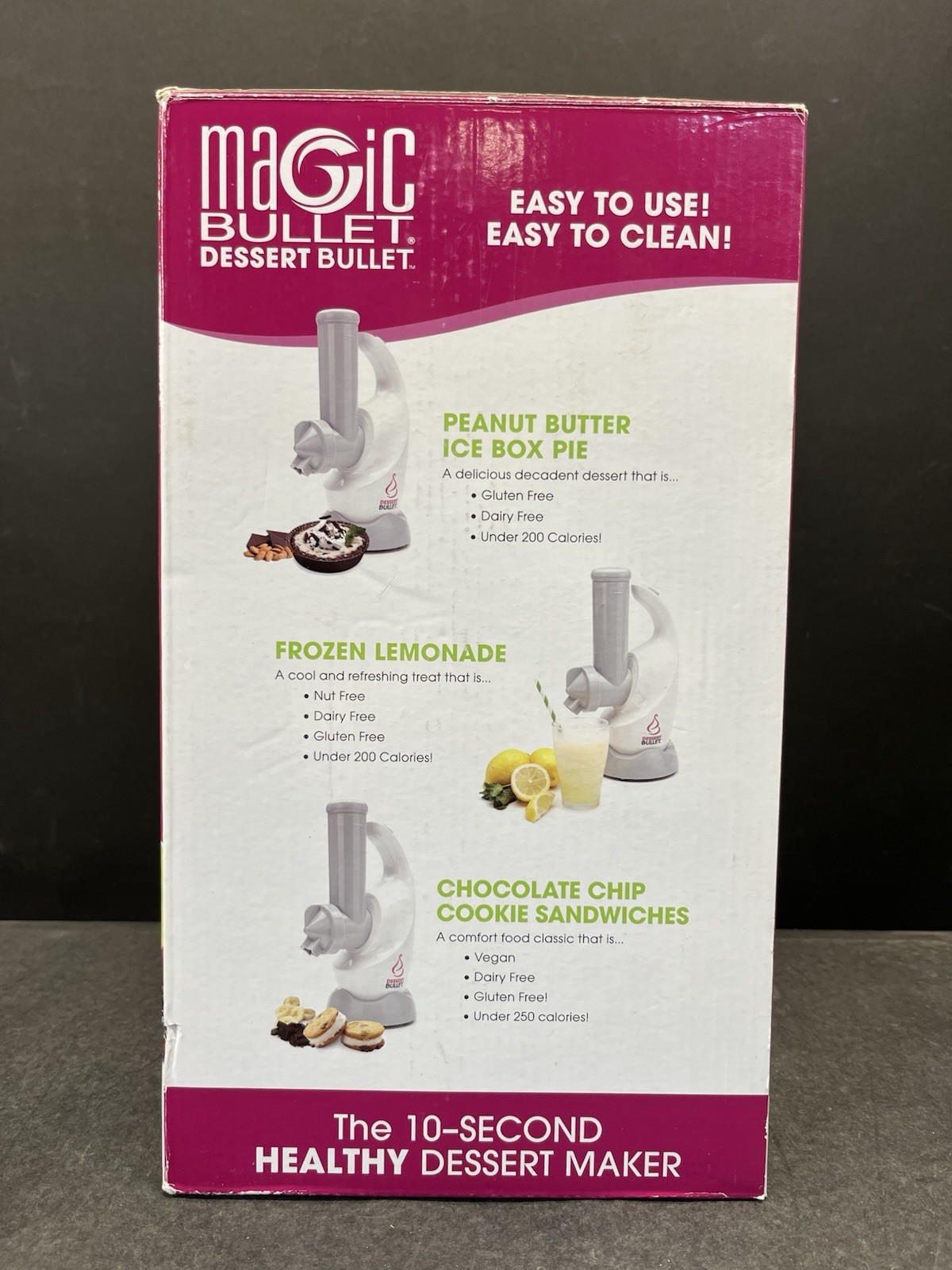 NEW Magic Bullet Dessert Bullet 10 Second Healthy Dessert Maker – New