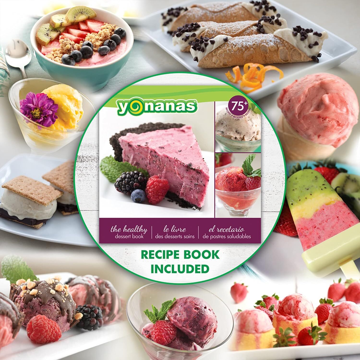 Yonanas 988TL Keto, Vegan, Dairy-Free Frozen Fruit Soft Serve Maker, 200 W, Teal