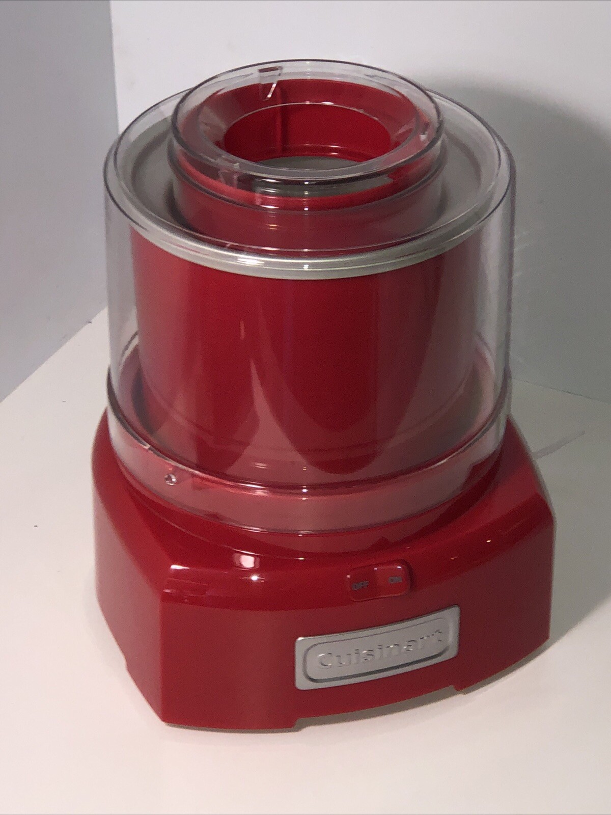 Red Cuisinart ICE-21 Frozen Yogurt-Ice Cream and Sorbet Maker–used a few times