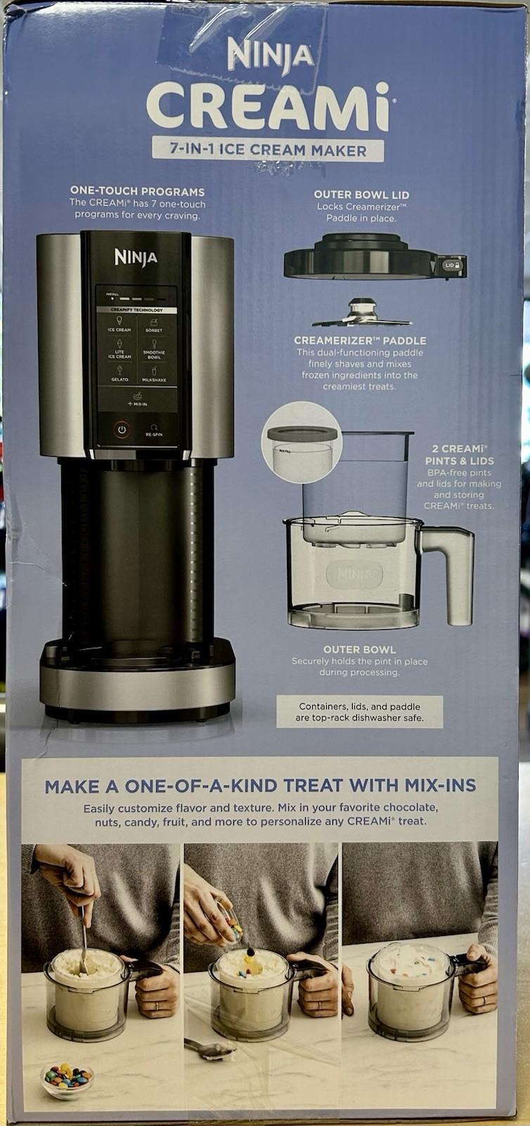 Ninja – CREAMi 7 in 1 Ice Cream Maker – 7 One-Touch Programs