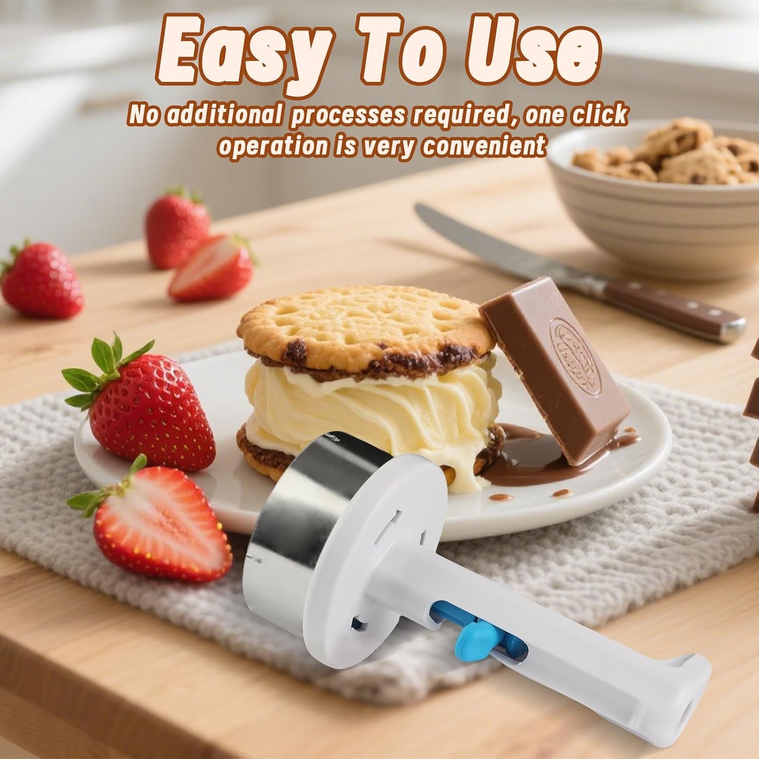 Ice Cream Sandwich Maker Tool, Stainless Steel Ice Cream Sandwich Maker |