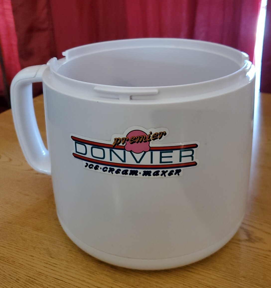 Donvier Premier 1 Quart Ice Cream Maker Outer Base Bowl Replacement Part Recipes
