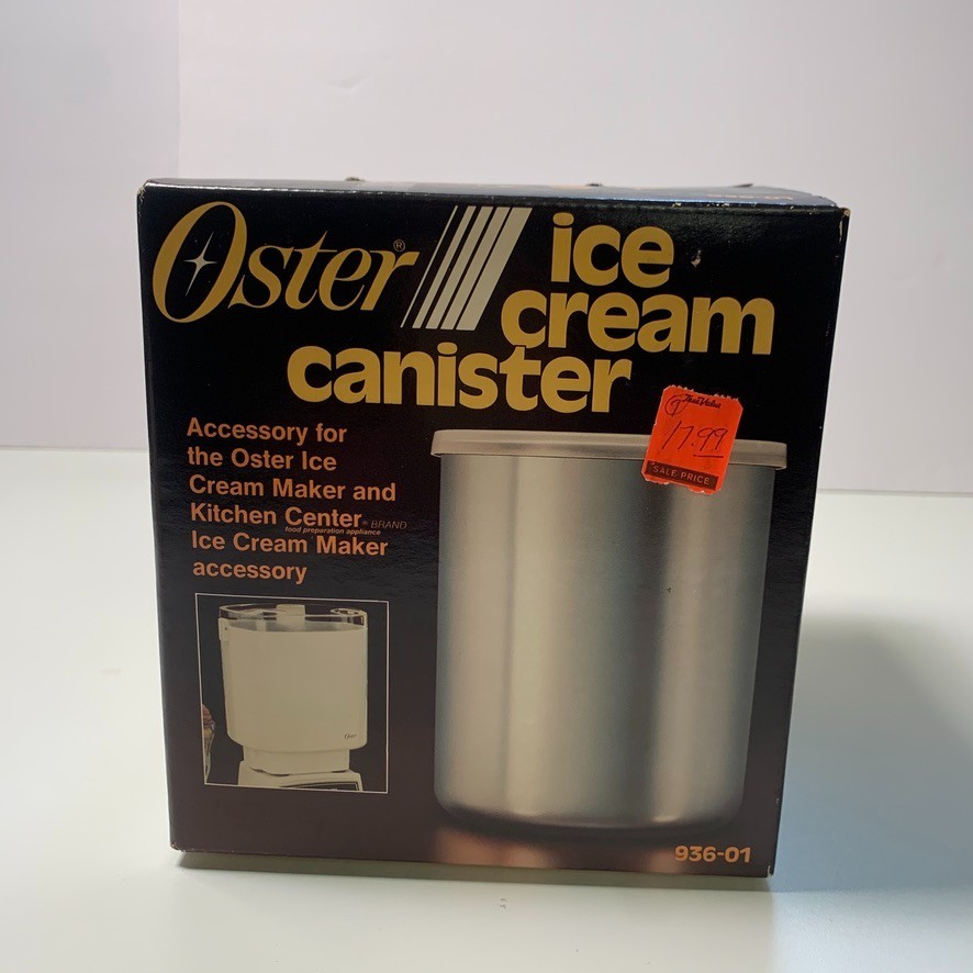 NEW SEALED Vintage Oster Kitchen Center Ice Cream Maker Canister 936-01 NOS