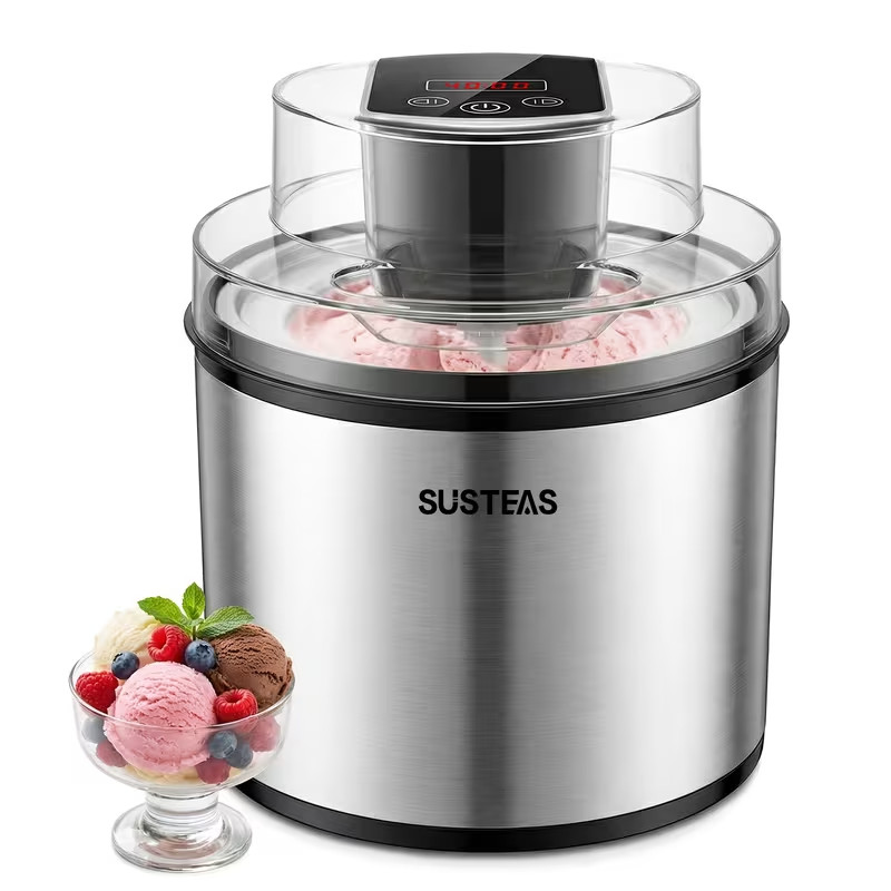2 L Single-Serve Large Capacity DIY Ice Cream Maker Stainless Steel