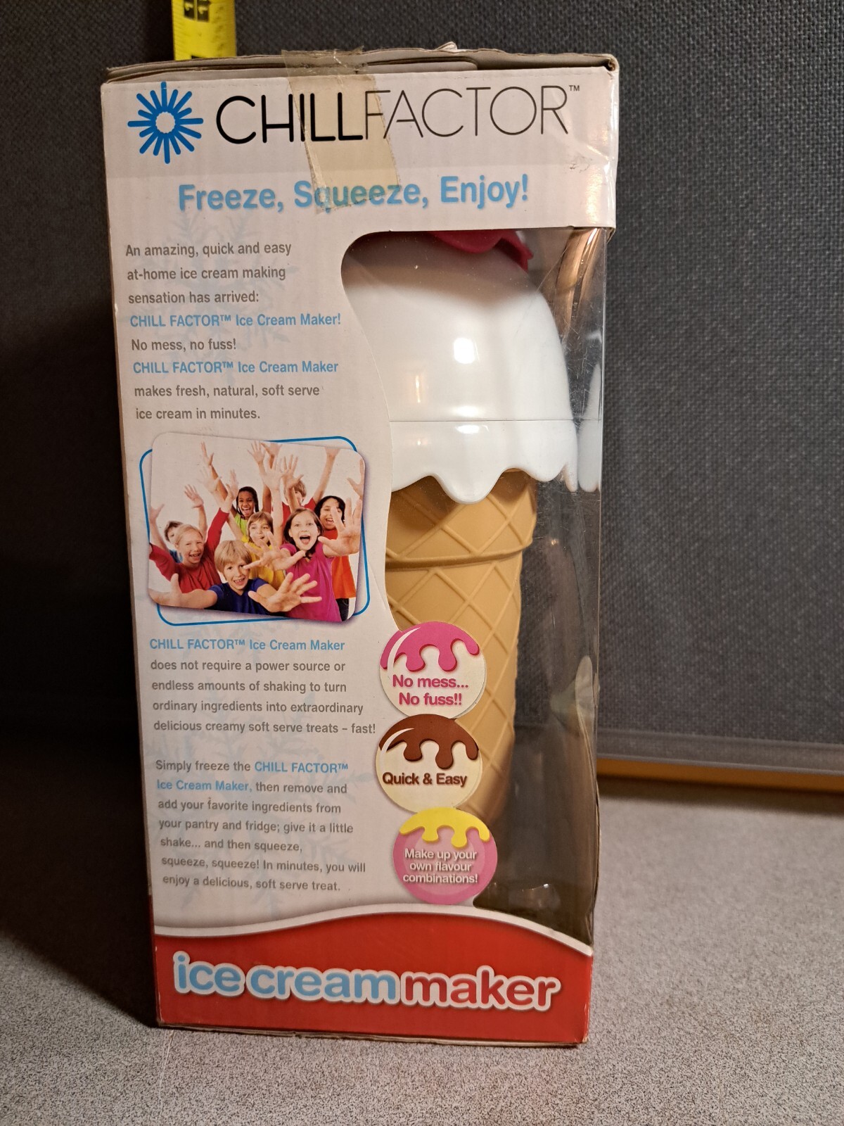 Chill Factor Ice Cream Maker Soft Serve In Minutes New Opened Box #2058L184