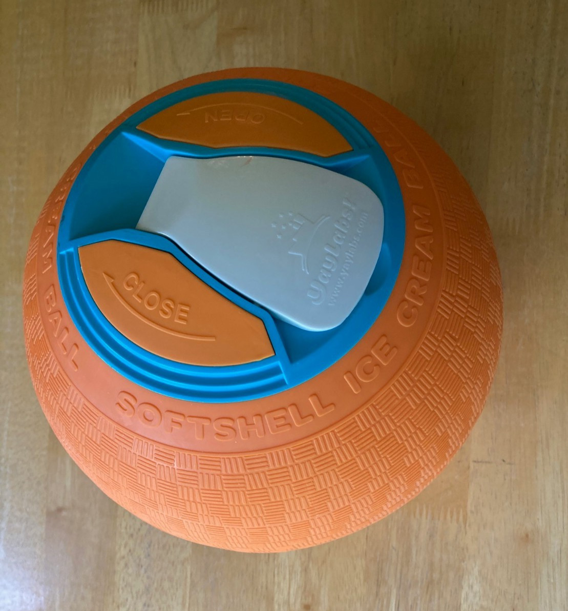 Yay Labs High Fives UCO Soft Shell Ice Cream Ball Ice Cream Maker Orange