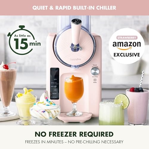 GreenPan Frost Ice Cream Maker Soft Serve No Pre Freezing