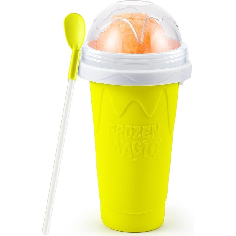Quick Freeze Slushie Maker Cup Smooth Homemade Beverage Easy Clean Gift New