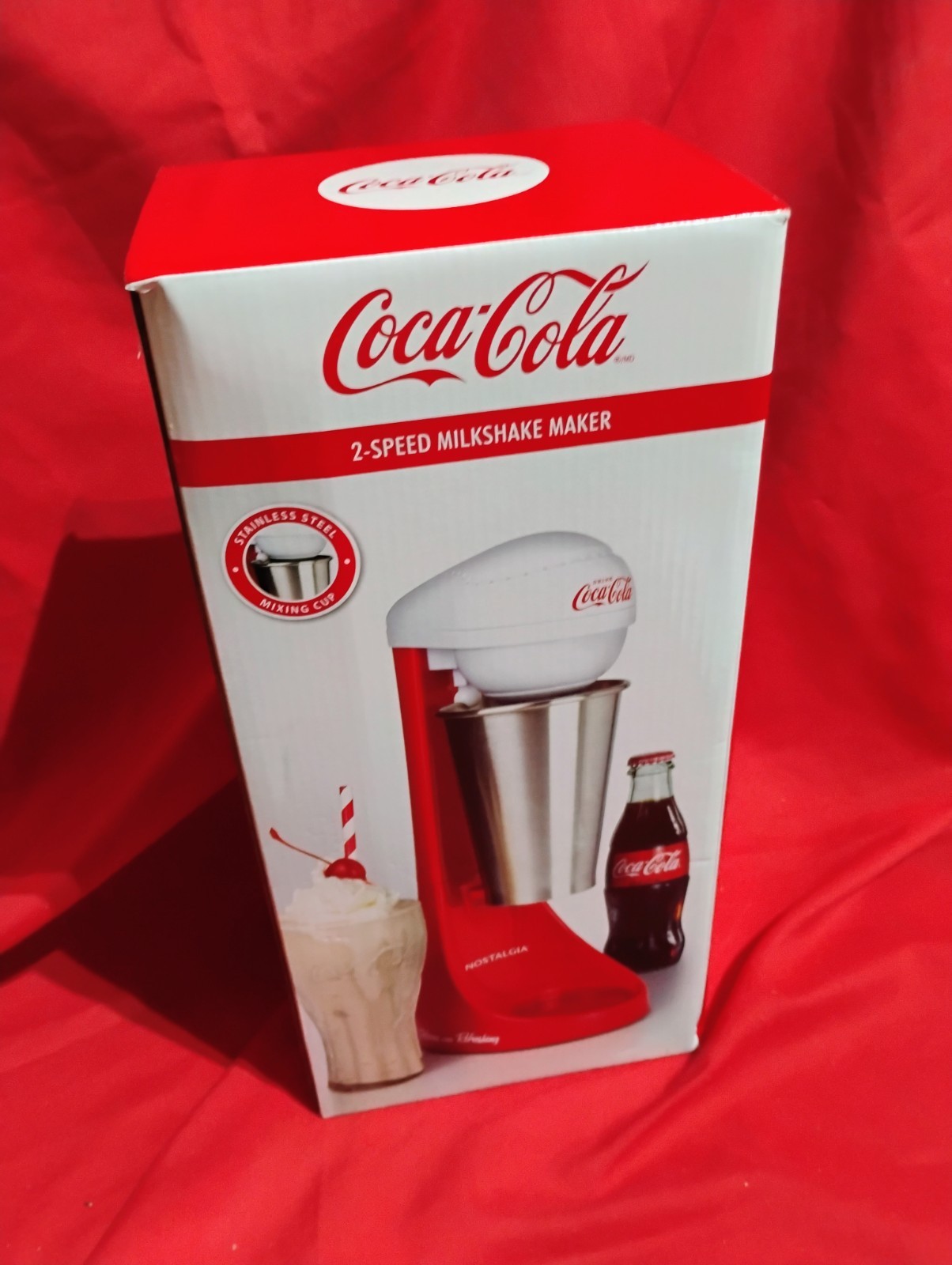 Nostalgia Coca-Cola Milkshake Maker 2-Speed Limited Edition New In BOX!