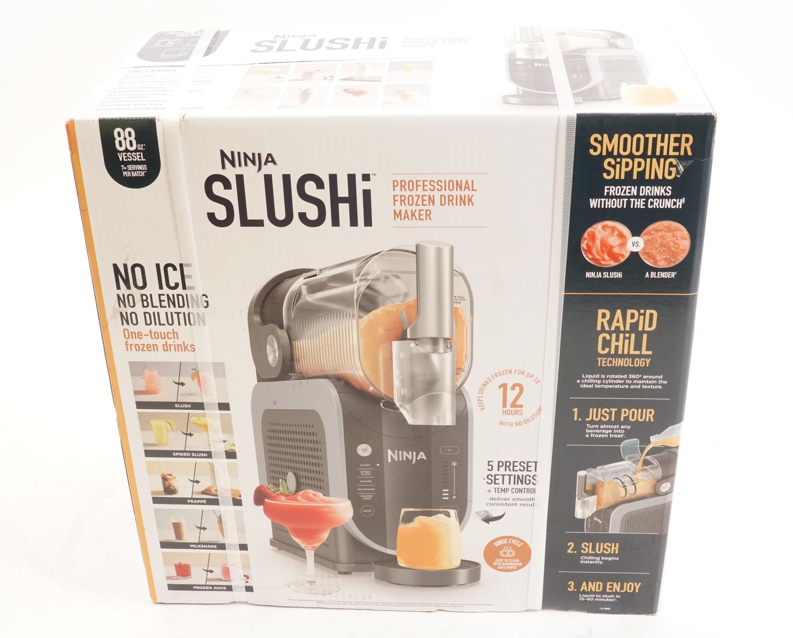 Ninja SLUSHi Professional Frozen Drink and Slushie Maker (Artic Blue/Gray)