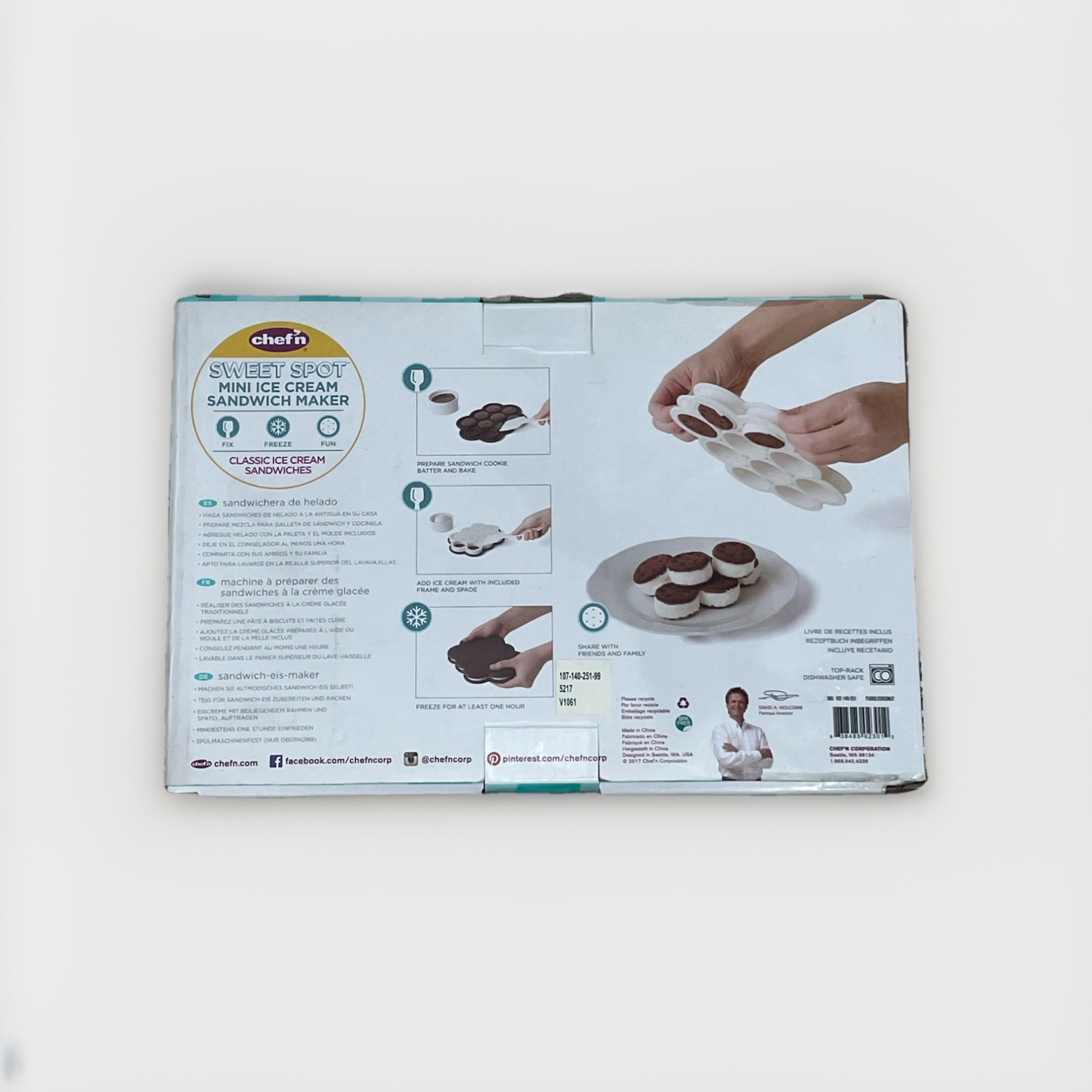 Chef n’ Sweet Spot Mini Ice Cream Sandwich Maker