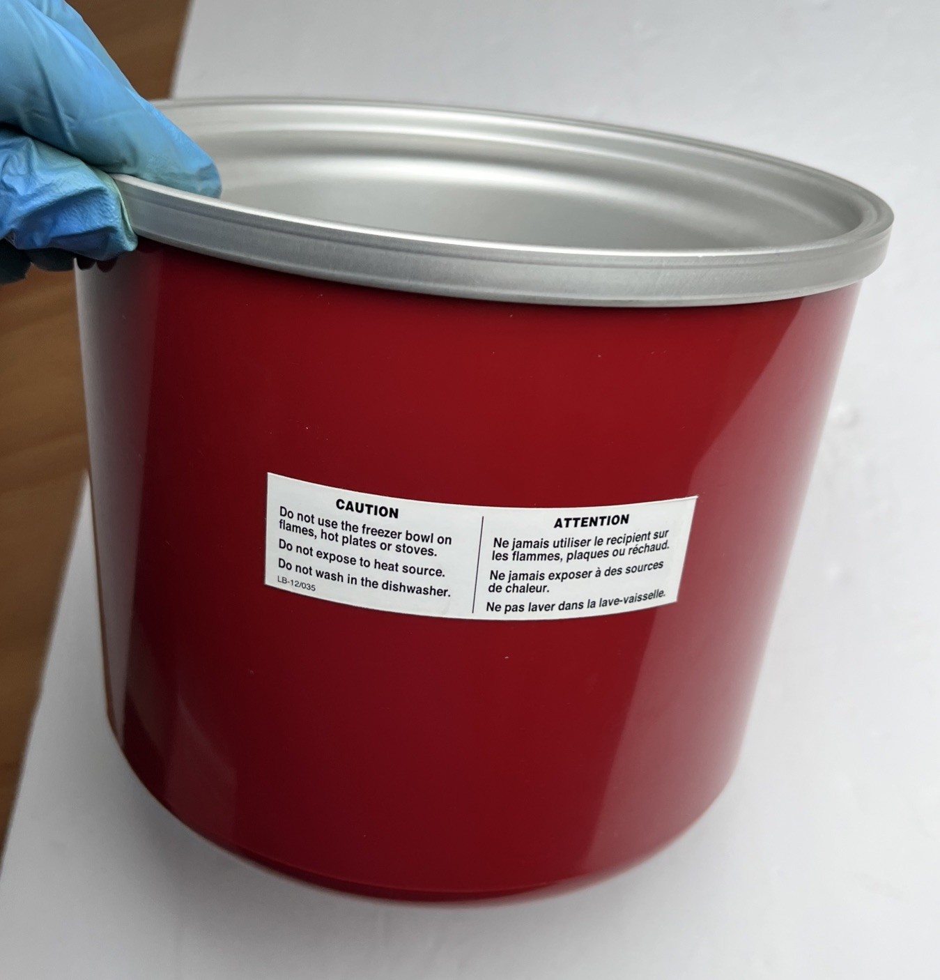 Cuisinart CIM-60 rsa Ice Cream Yogurt Maker Replacement Part Freezer Bowl RED!