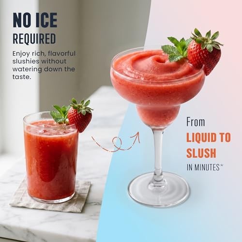 Slushie Machine for Home, 2-in-1 Slushy & Soft Serve Ice Cream Maker with