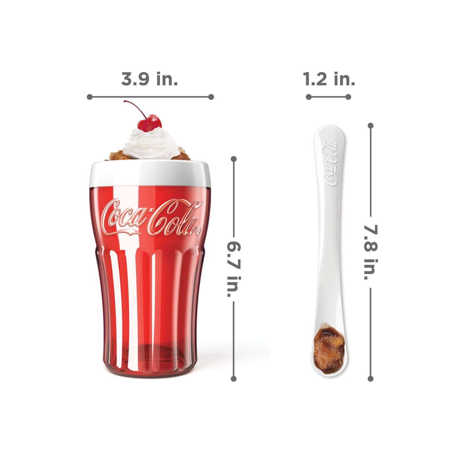 Coca-Cola Float & Slushie Maker, Make and Serve Cup with Freezer Core Creates…