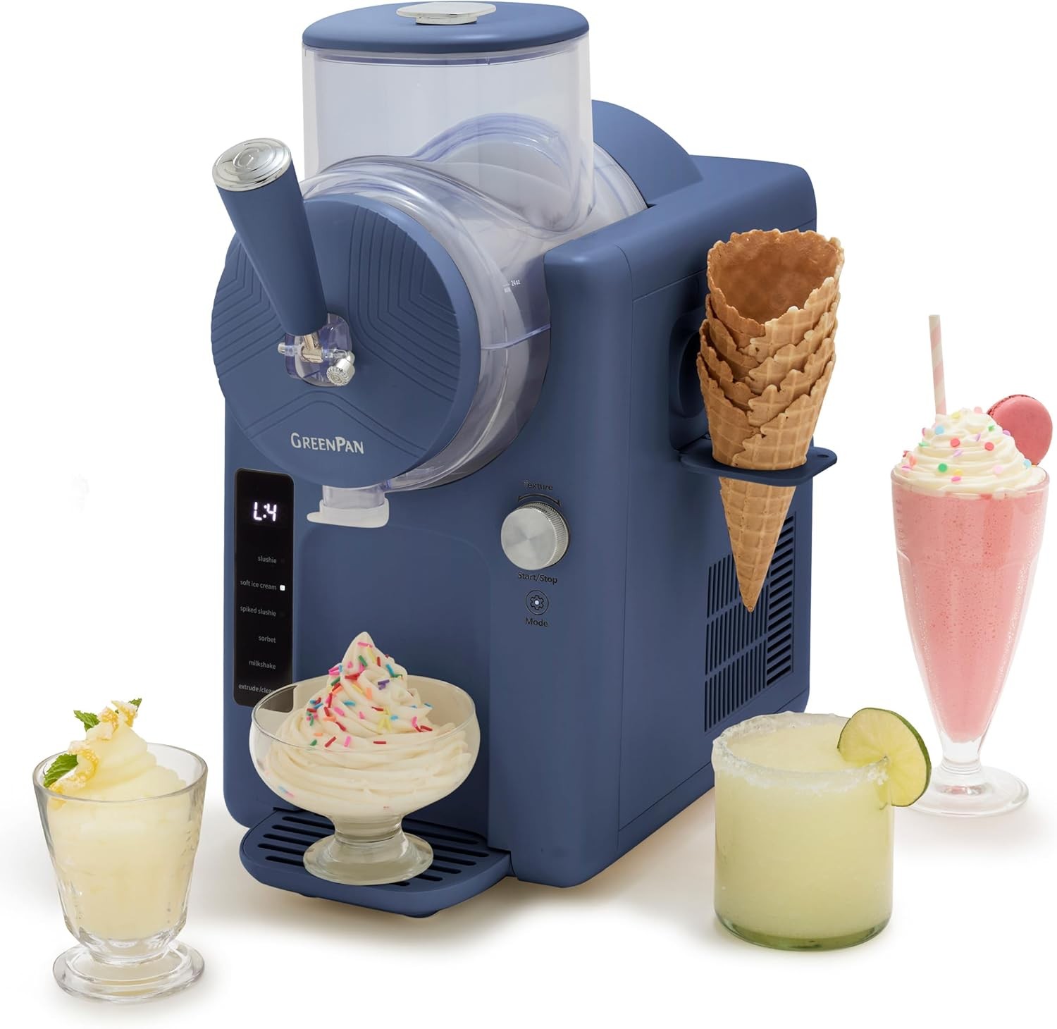 GreenPan Frost Ice Cream Maker Slushie Machine Soft Serve 6 Modes