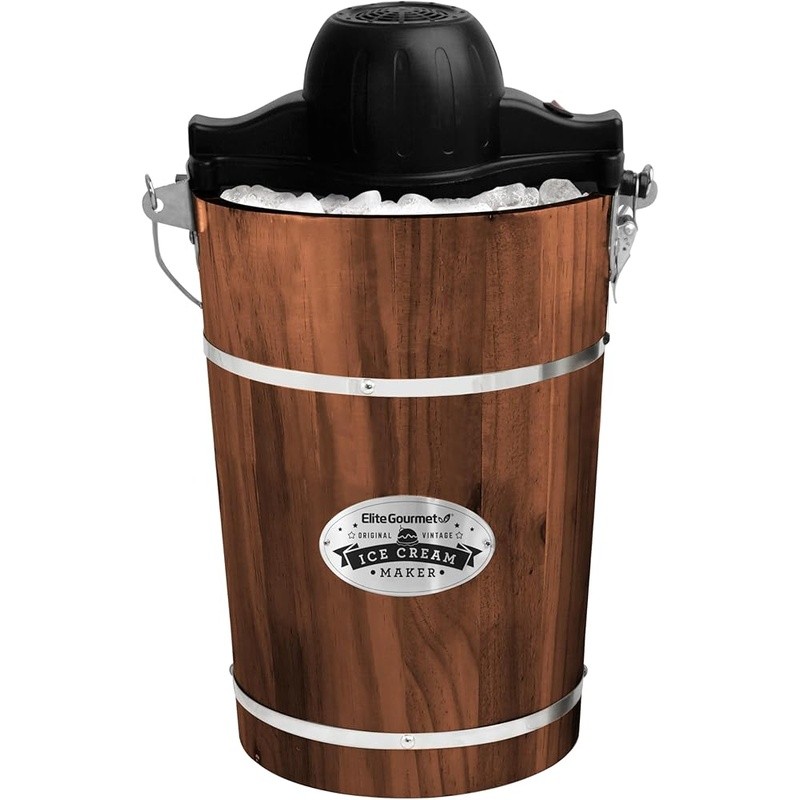 6 Quart Electric Ice Cream Maker Easy Use Quick Cleanup Whisper Quiet Operation