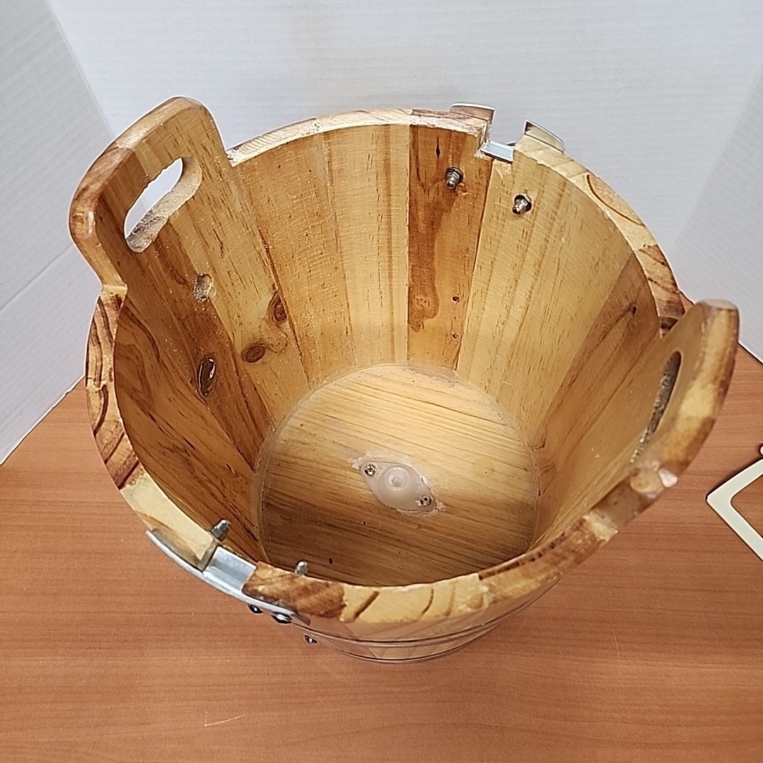 WOODEN BUCKET & LATCH for Oster 4-Quart Ice Cream Maker FRSTIC-WDB EUC OEM