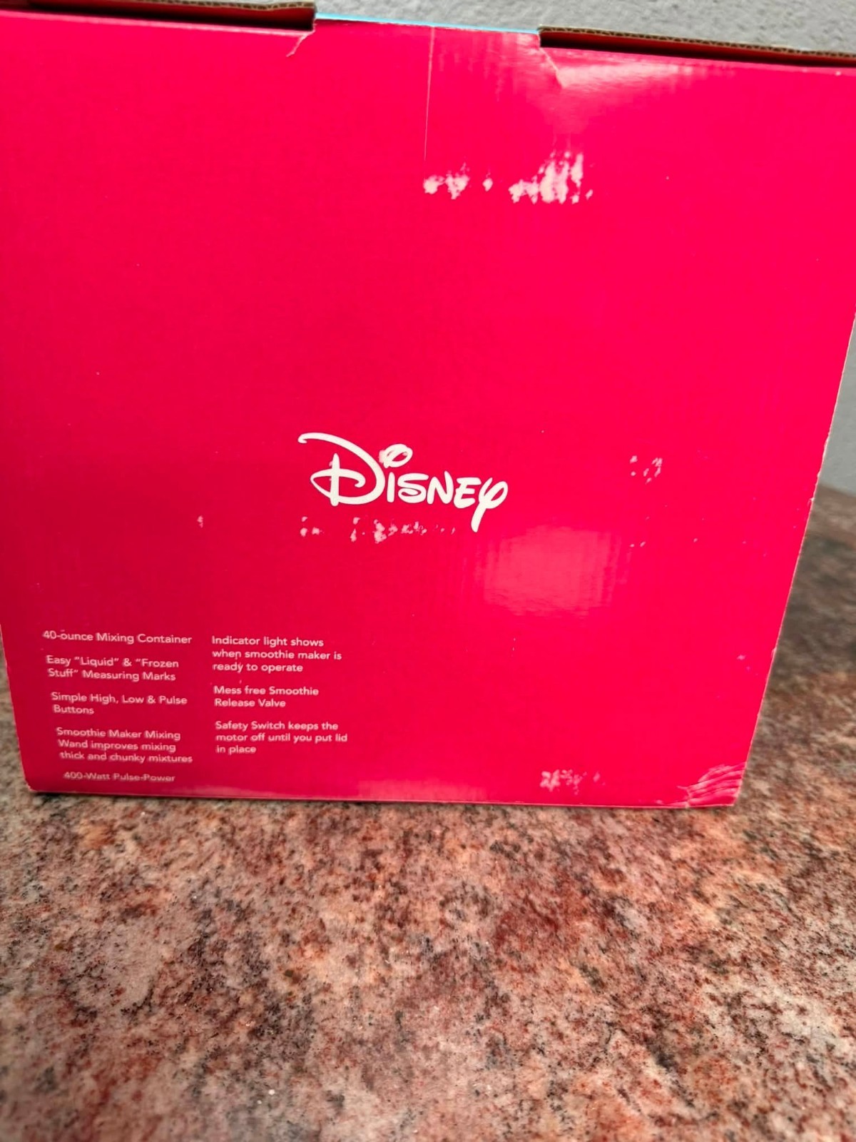 Walt Disney Smoothie Maker Blender Mickey Mouse Back To Basics With Mix & Spoon