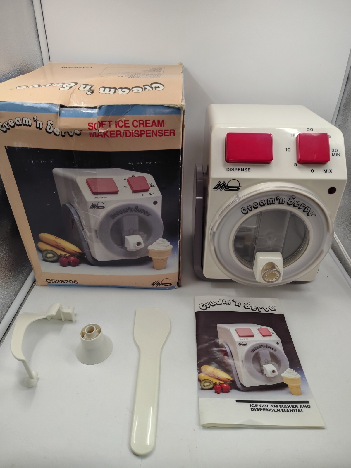 Vintage Cream N Serve Soft Ice Cream Maker & Dispenser Gelatiera C528206